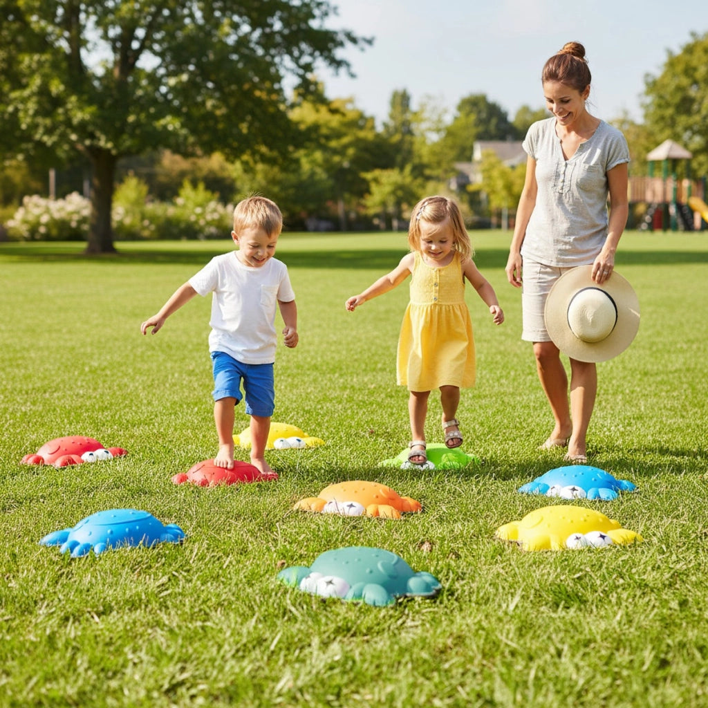 Blocchi antiscivolo per bambini sensoriali per equilibrio coordinazione, Blocchi antiscivolo per bambini 9 pezzi