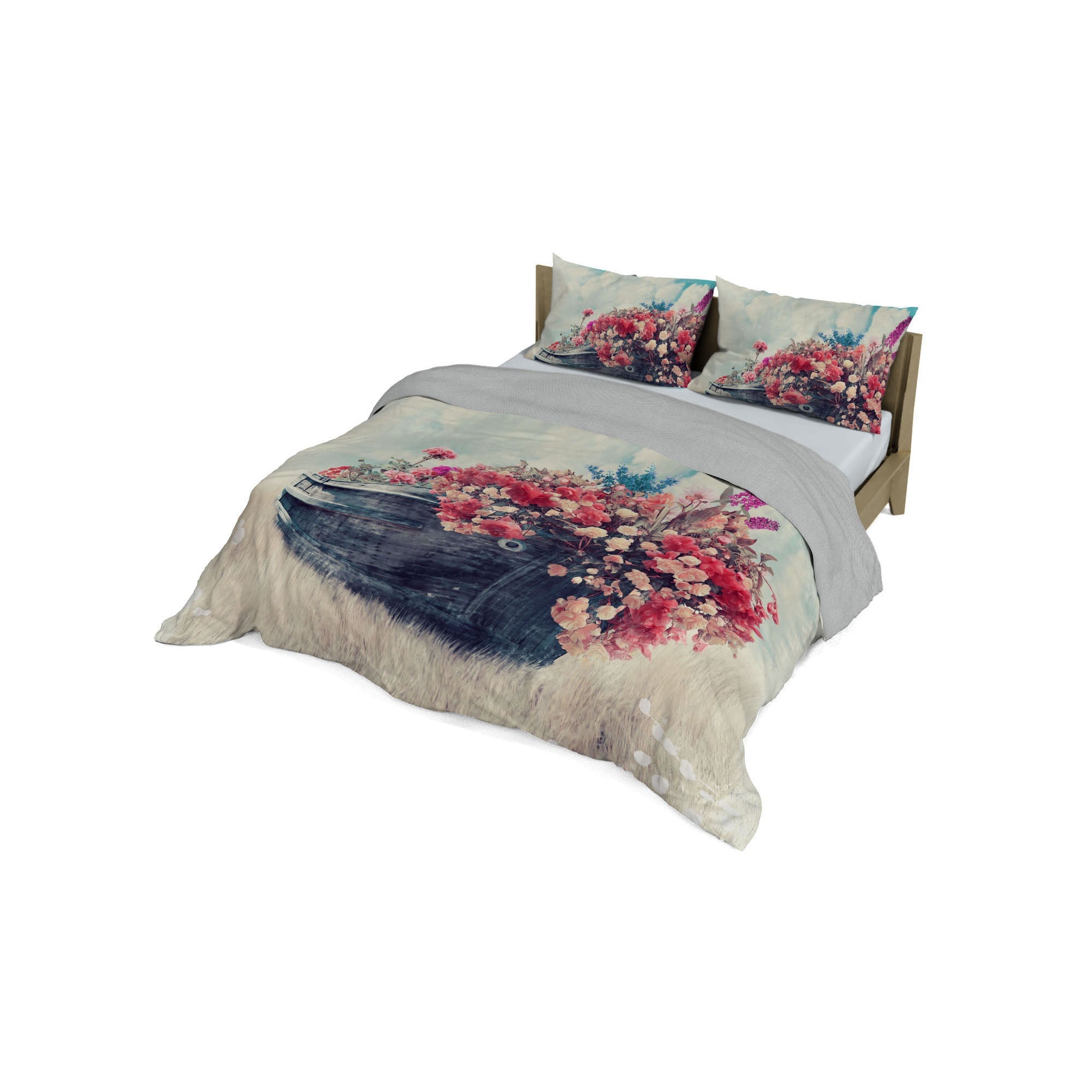 Copripiumino con stampa sul Sacco e Federe Matrimoniale