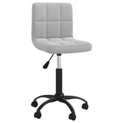 Sedia da Pranzo Girevole Grigio Chiaro in Velluto cod mxl 16748