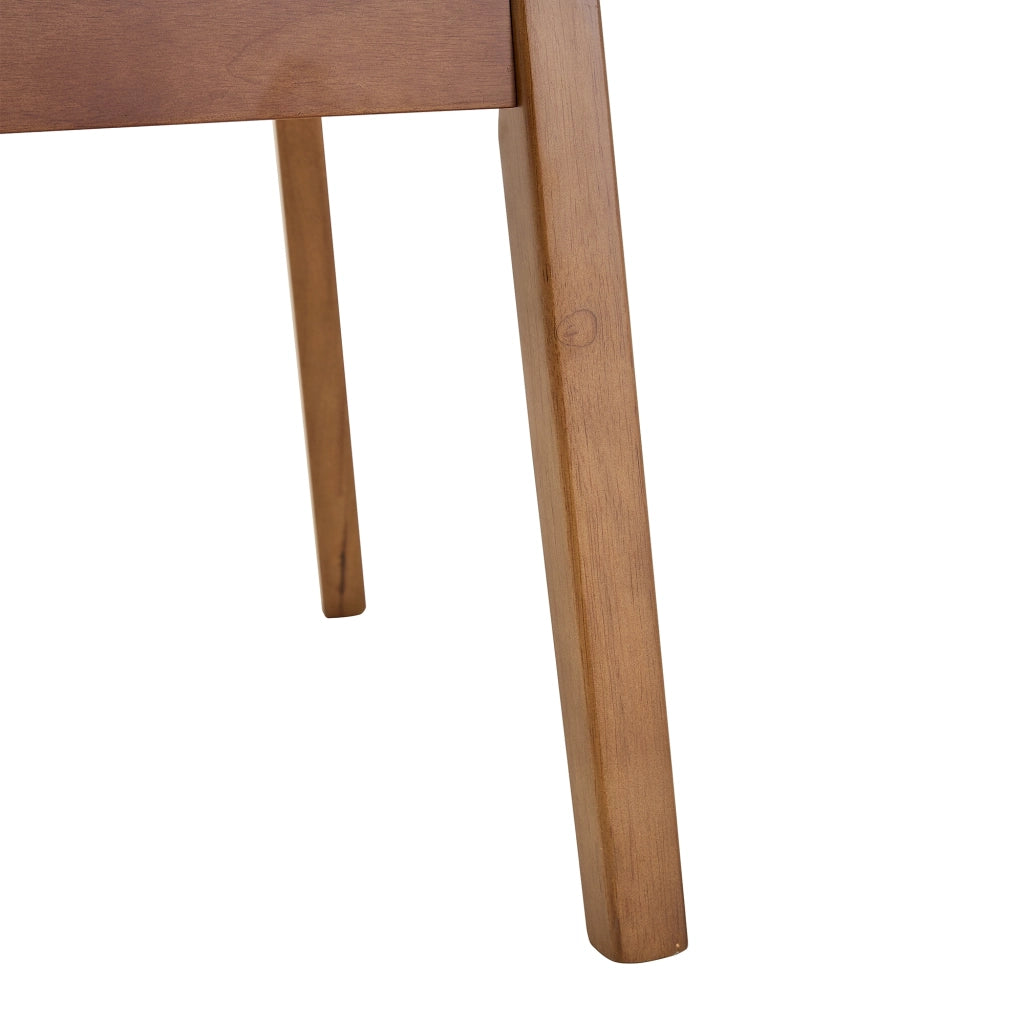 Set di 2 sedie da pranzo ovali con schienale in legno e seduta imbottita, nero