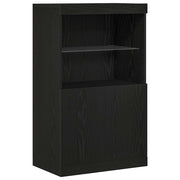 Credenza | Madia LED Nero 60 x 37 x 100 cm Legno multistrato