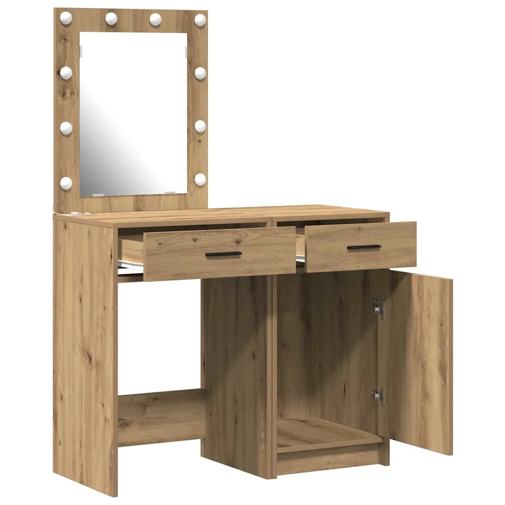 Tavolo da Trucco con cassetto 2 pcs Marrone 50 x 41 x 135 cm 3334244