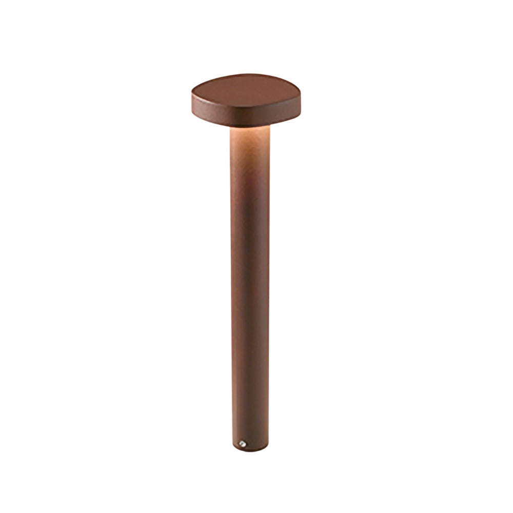Zafferano Ciottolo - Paletto Led da esterno IP54 7W 3000K design moderno in alluminio per giardini e vialetti - 50 cm Grigio Scuro