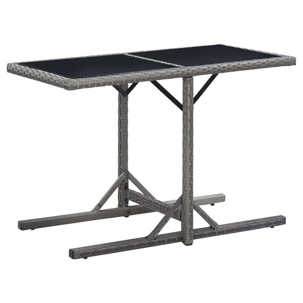 Set Mobili da Pranzo per Giardino 3 pz | Set Salotto da Giardino Grigio