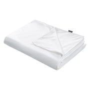 Copripiumino per coperta ponderata Bianco Tessuto poliestere 100 x 150 cm Motivo solido Design moderno Tessile camera da letto