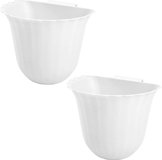 Due cassetti da cucina, contenitore per rifiuti appeso, contenitore per rifiuti da cucina, contenitore per rifiuti da cucina da appendere, per la conservazione dei rifiuti domestici, contenitore per rifiuti appeso (bianco)