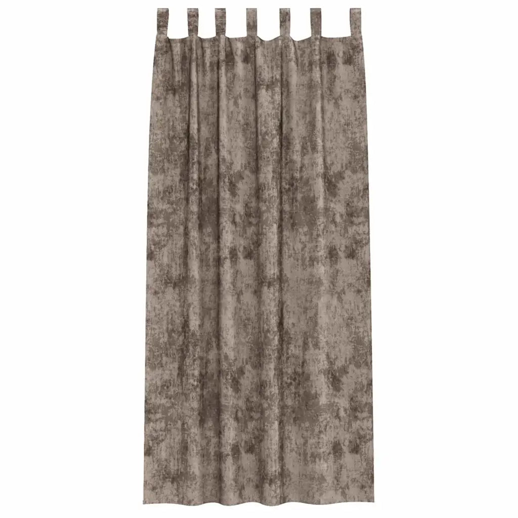 Tende in Velluto 2 pcs Cappuccino 225 x 140 cm Velluto 4107740