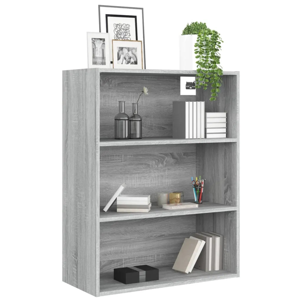 Armadietto Pensile a Parete Grigio Sonoma 69,5x32,5x90 cm cod mxl 23770