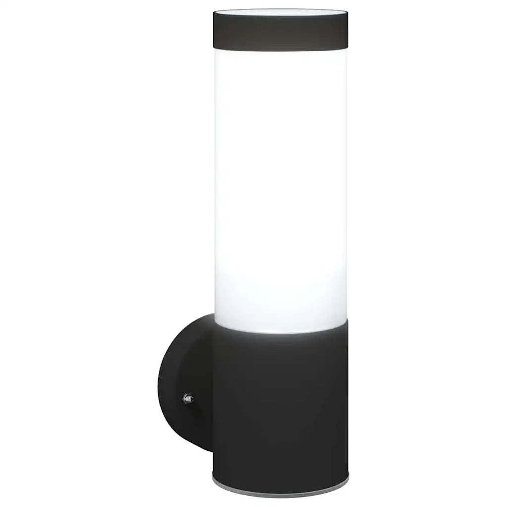 Lampada da Parete Esterna 2 pz Nero 12 x 8,5 x 27 cm CFW2250376