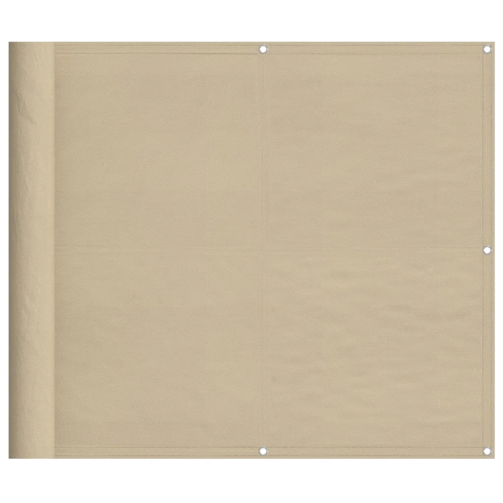 Paravento da Balcone Beige 90x800 cm 100% Poliestere Oxford 4000180