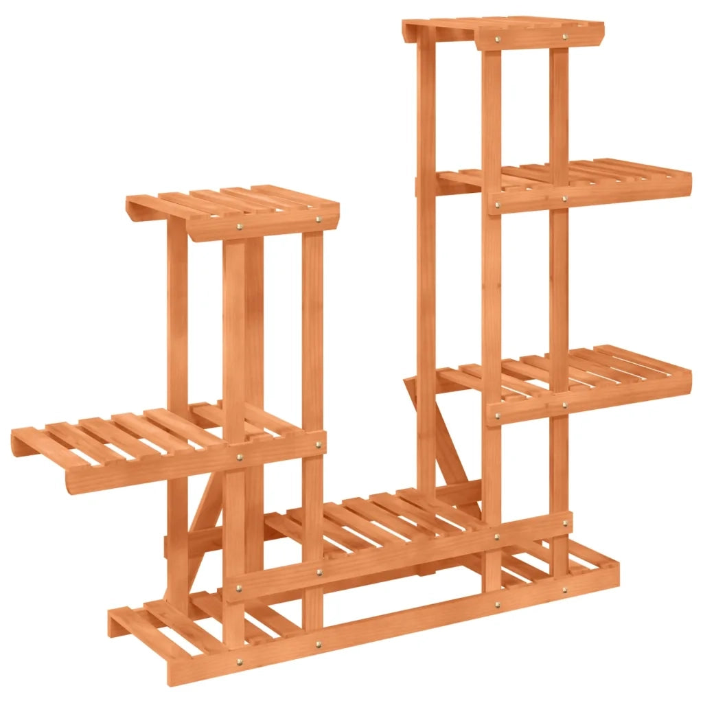 Portafiori-Supporto per Piante-Rastrelliera per Fiori 95x25x96 cm in Legno Massello di Abete 950467