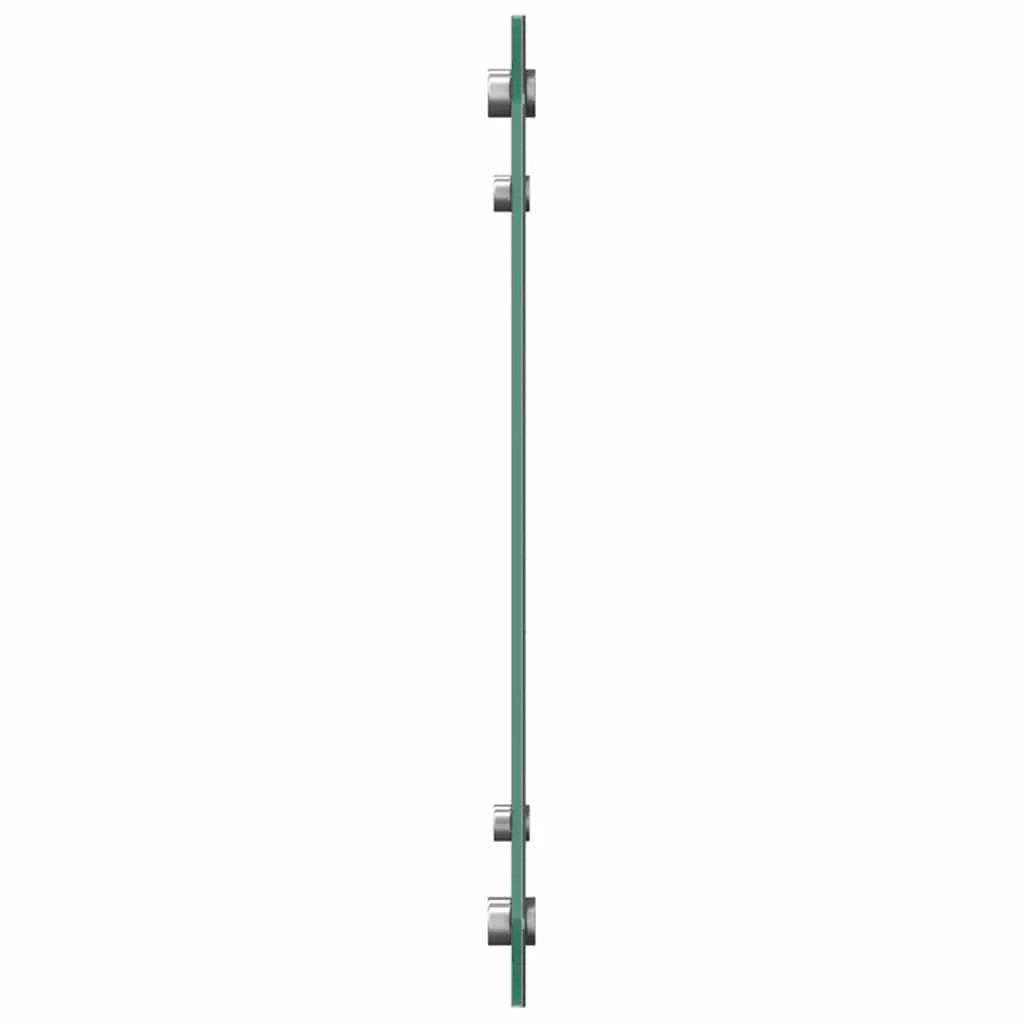 Set di 2 pannelli paraschizzi per cucina eleganti e moderni 80 x 40 cm facile installazione vetro temperato grigio scuro 02_0056241