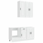 Unità Cucina KALMAR 5 pcs Bianco Lucido Legno ingegnerizzato 3438249