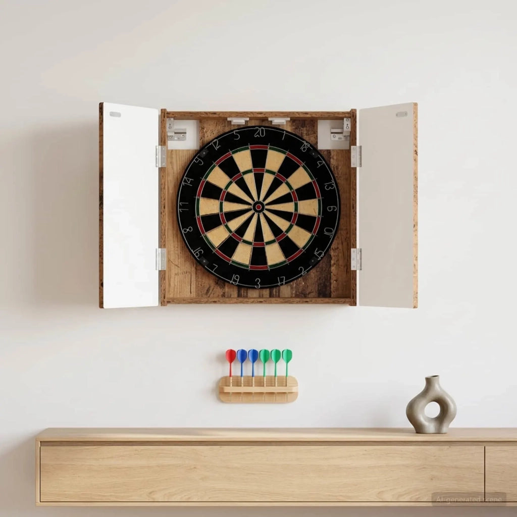 Armadio per Dartboard ALKMAAR Legno antico Legno ingegnerizzato 896233
