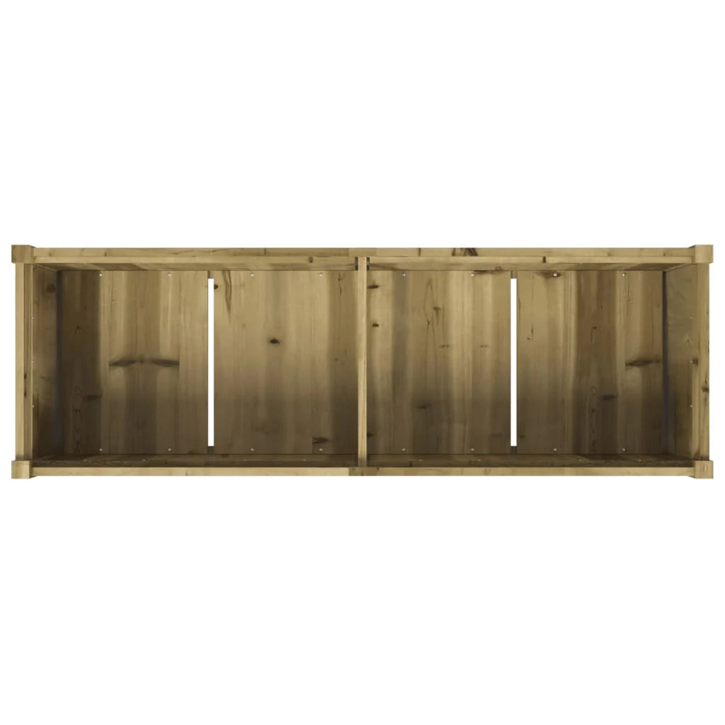 Fioriera rialzata per piante fiori terrazza giardino 150 x 50 x 70 cm legno di pino impregnato marrone 02_0037446