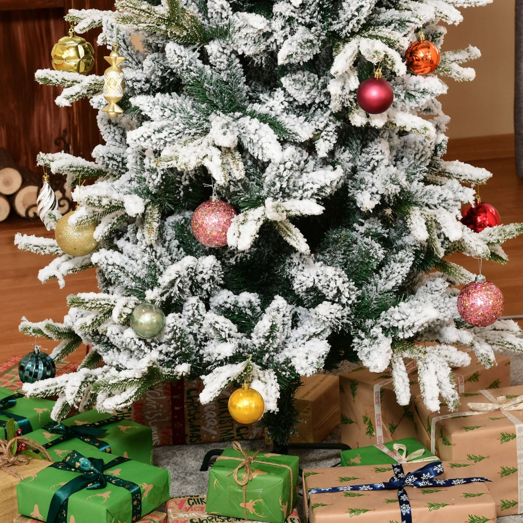 Albero di Natale Artificiale Nevado ¨C zephmum ¨C Verde Bianco 210 cm