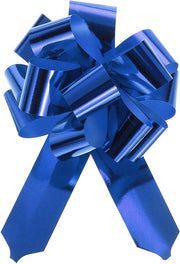 Decorazioni per Auto, Bambini e Regali - 10 Pezzi di Metallic Pull Boog Grande - Blu - Decorazione per Matrimonio e Natale