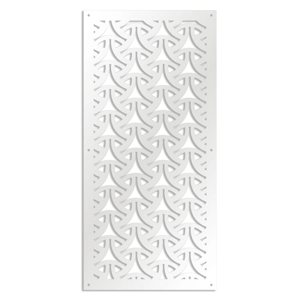 WEAVING - Pannello in PVC traforato - Parasole Misura: 73x148 cm, Colore: bianco