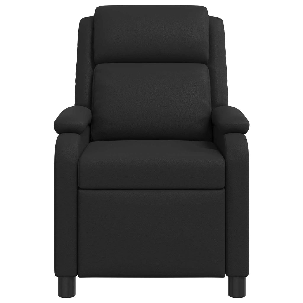 Divano Sedia-Poltrona reclinabile Nero Similpelle 305253