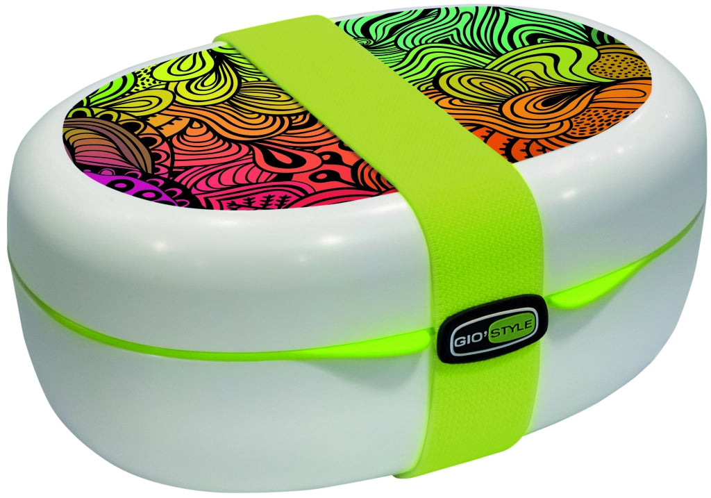 Giò Style CONTENITORE X-FOOD MOOD Lt. 1,3 - cm. 19x14,5x8,5 h col. Assortiti 12.00 pz