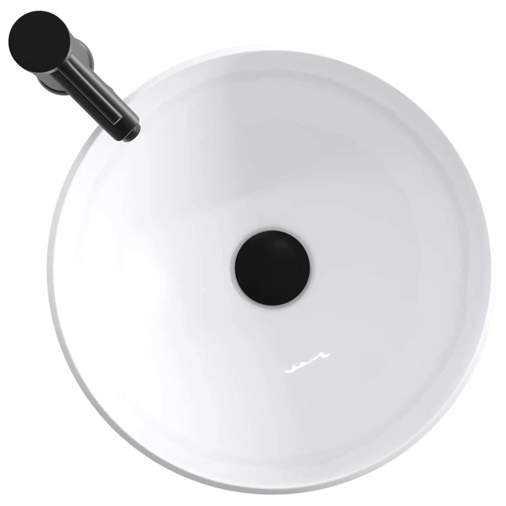 Lavabo da bagno Nero Opaco 38,5 x 38,5 x 16 cm Metallo