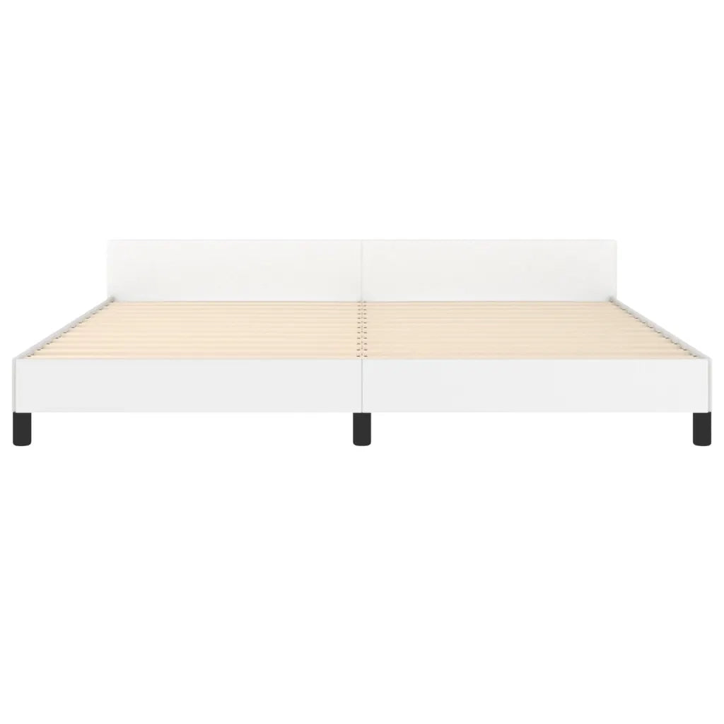 Giroletto con Testiera Bianco 200x200 cm in Similpelle cod mxl 63741