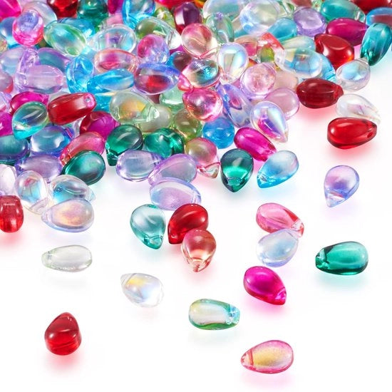 Collane a goccia 200 pezzi - 10 colori - Accessori per gioielli - Pendenti - Collane di alta qualità