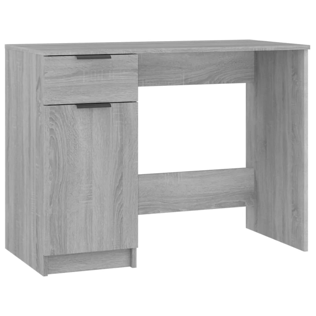 Scrivania Sonoma postazione computer mobile per computer scrivania da studio 100 x 50 x 75 cm legno ingegnerizzato grigio 02_0023937
