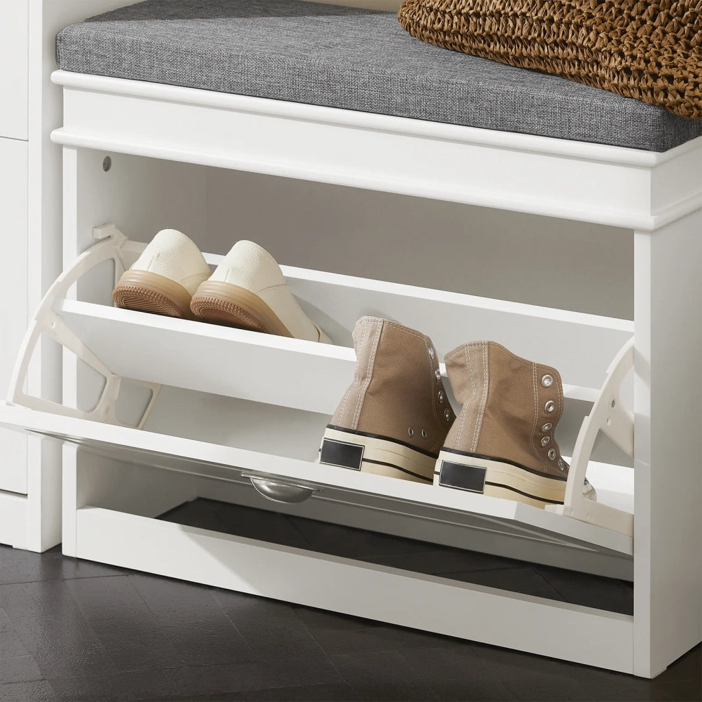 Mobili per Scarpe Serie Scarpiere 1 anta 1 cuscino 60x24x51cm bianco FSR82-K-W