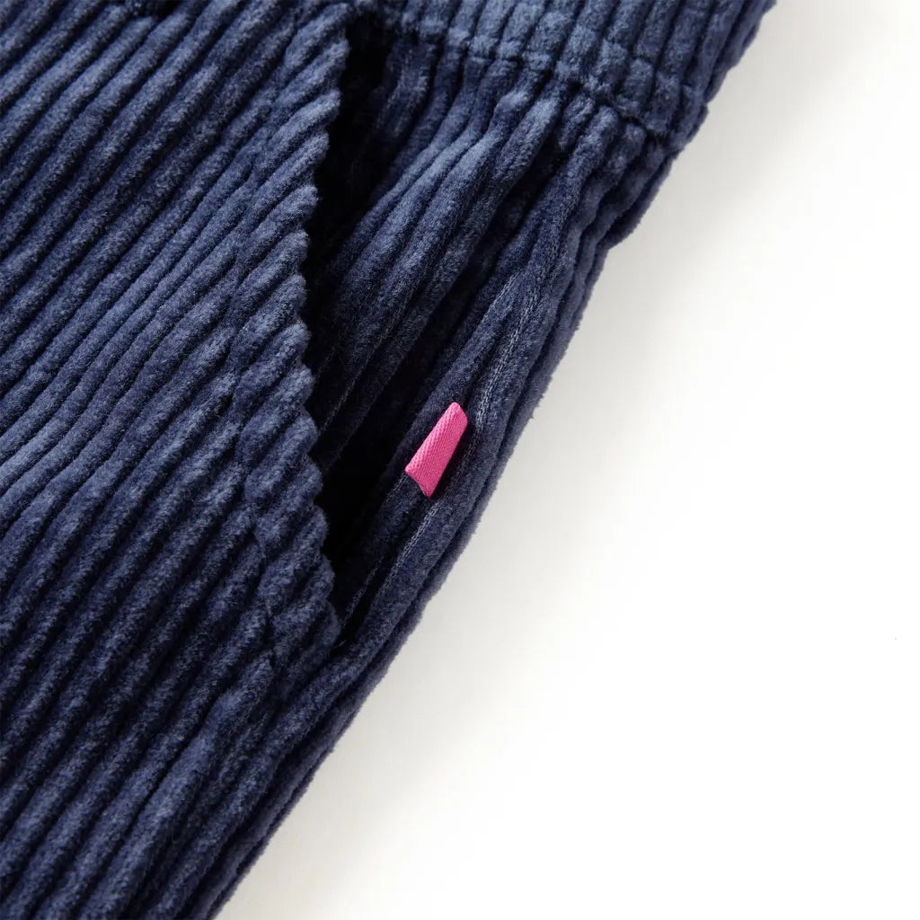 Pantaloni da Bambino in Velluto a Coste Blu Marino 116 CFW5578569