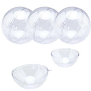 Trade Shop - Sfere Natalizie Palline Trasparenti Apribili Da Riempire Decorazione Natale 3 Pz -