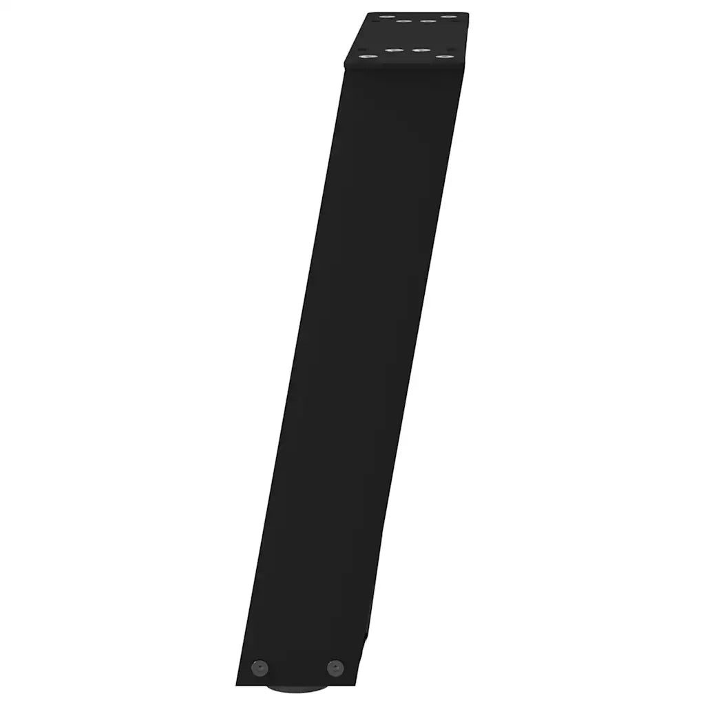 Gambe per Tavolino da Caff¨¨ a Forma di U 2 pz-Set di 2 Gamba per Tavolo Nere 28x(42-43) cm Acciaio 556790
