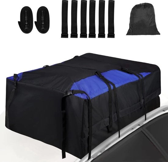 Portaoggetti 20 pieghevole nero 600D impermeabile contenitore di stivaggio adatto per viaggi e trasporto bagagli, auto, furgoni, SUV