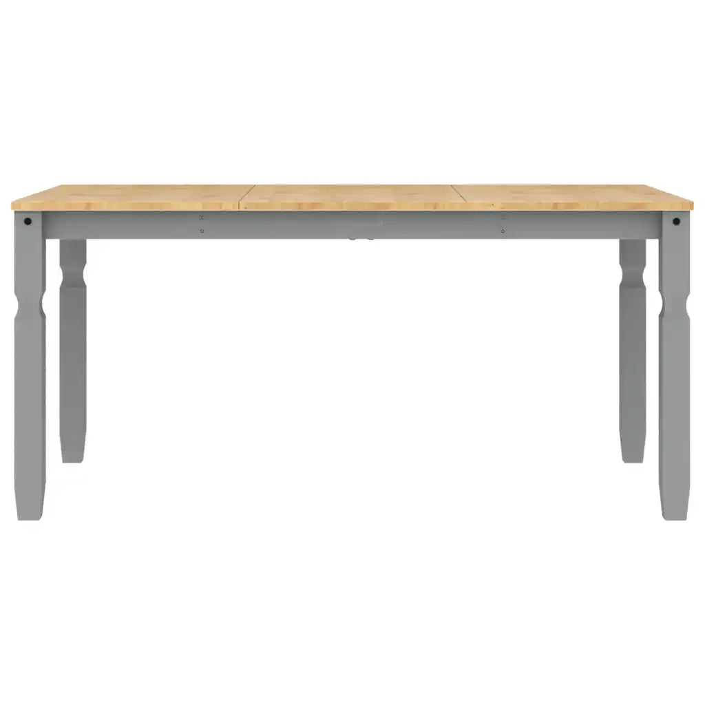 Set da Pranzo 3 pz Panama Grigio in Legno Massello di Pino