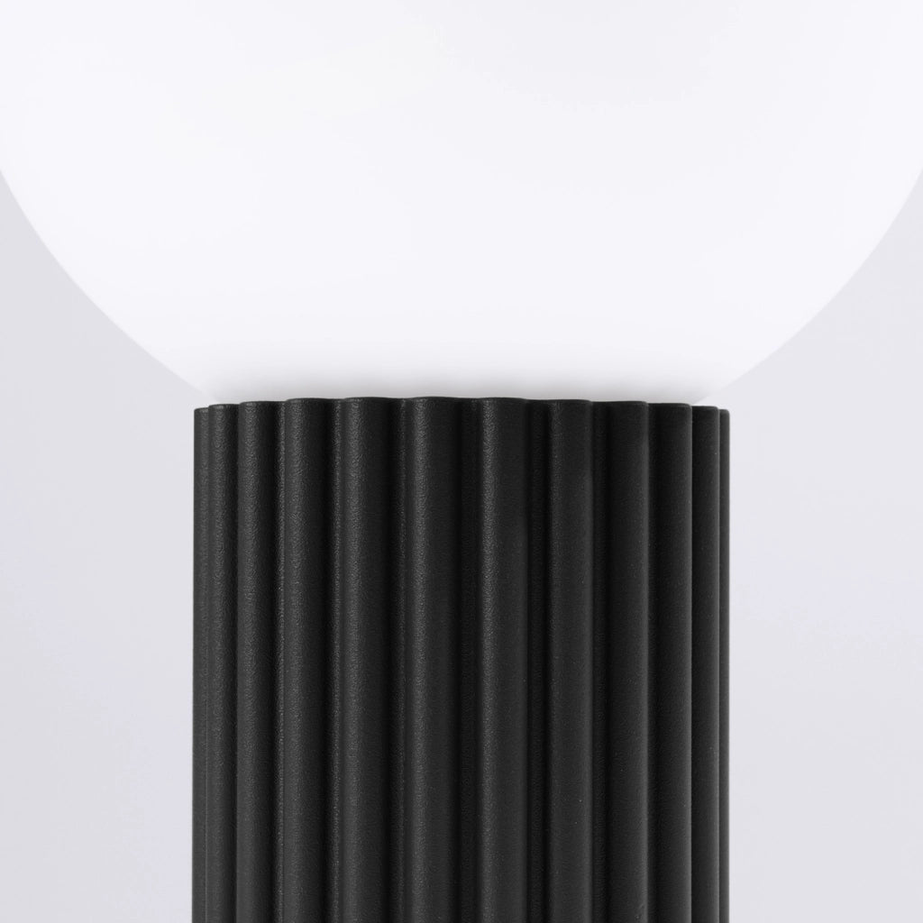 Lampada tavolo SFERA Pure Lume nera globo vetro G9