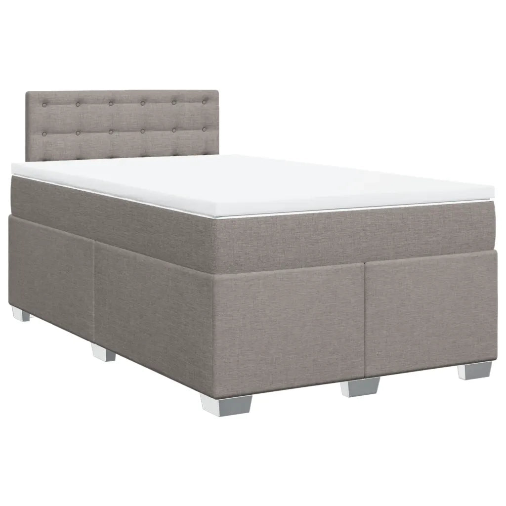 Giroletto a Molle con Materasso Tortora 120x200 cm in Tessuto 3285873