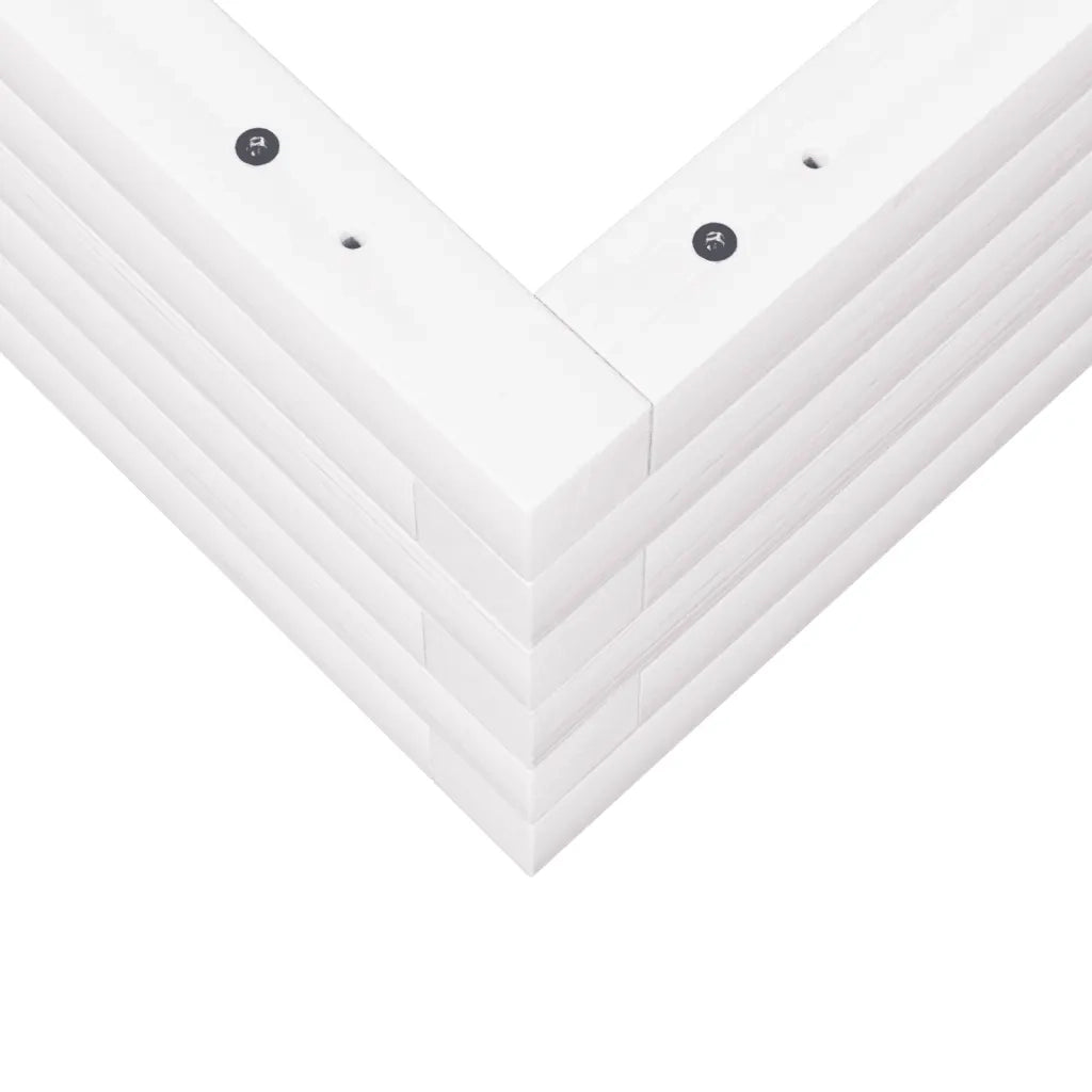 Fioriera da Giardino Bianca 60x60x23 cm Legno Massello di Pino 847189