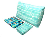 Completo Lenzuola Disney In 100% Cotone Letto Singolo Mickey Mouse