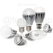 Trade Shop - Lampada Lampadina Led Globo Sfera Bulbo Luce Bianca Fredda Naturale Calda E27 W -