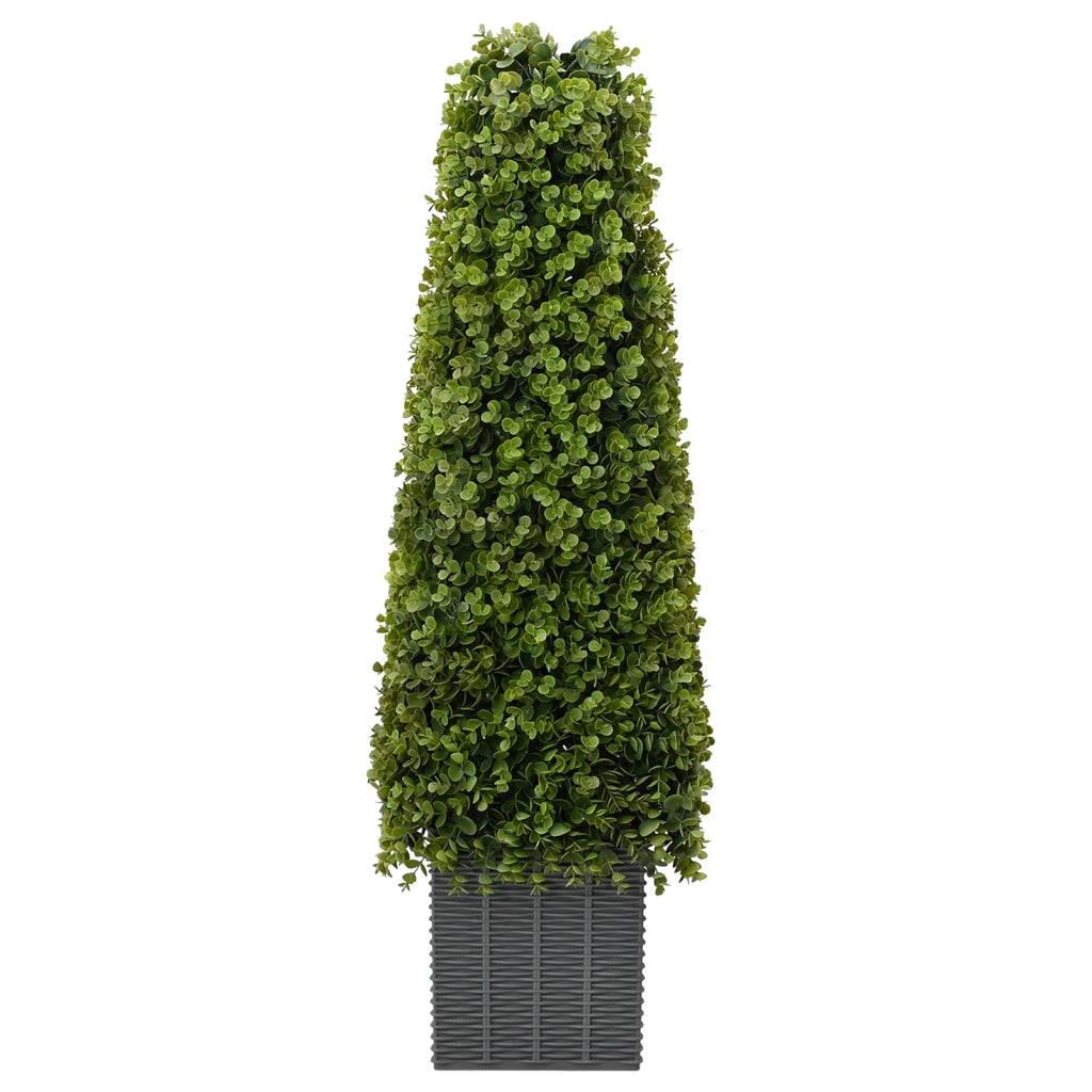 Albero di Eucalipto Artificiale con Vaso 27x27x90 cm Verde