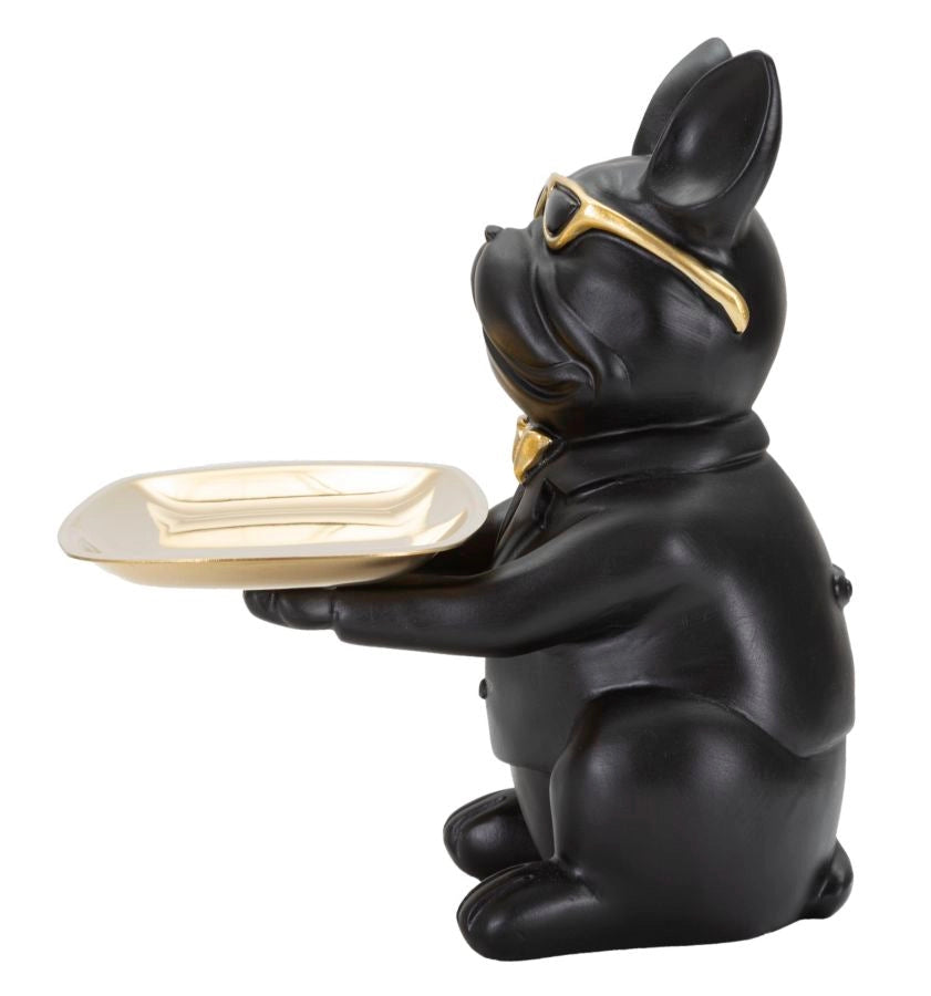 Bull Dog Svuota Tasche 19x23,5x20 cm in Poliresina Nero/Oro