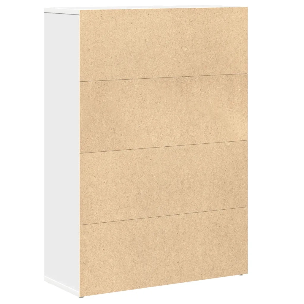 vidaXL Libreria Bianca 60x24x85 cm in Legno Multistrato