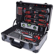 KS TOOLS 911.0665 Kit universale di utensili 3-8'' 165 pezzi in acciaio al cromo-vanadio con tecnologia Flank Traction e valigetta in alluminio colore Nero