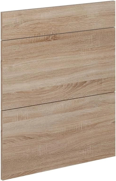 Frontale cucina R-Line, Sonoma, 59.6 x 196 cm frontale del mobile per mobile per frigorifero, adatto per armadi da cucina R-Line per un montaggio semplice