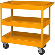 Trade Shop - Carrello Porta Attrezzi Da Officina Portautensili 3 Ripiani Con 4 Ruote Acciaio -