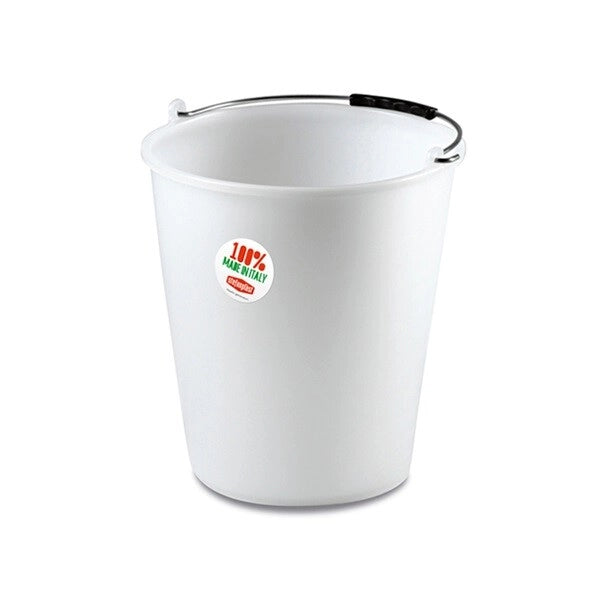 Secchio Acqua Pulizia senza Becco Bianco 15 Litri Stefanplast