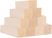 Set di blocchi di legno di linde - 10 blocchi di legno non lavorati per il falegnamia creativa e la sculassere di legno