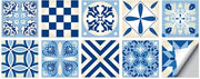 Set di 10 adesivi per piastrelle autoadesivi 10 x 10 cm decorazione per parete adesivi per piastrelle acqua-resistenti per PVC per parete decorativa oleoresistente per cucina, adatti per soggiorno, cucina, bagno, decorazione.