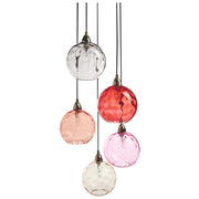 Lampada a sospensione in metallo rosso ferro vetro a sospensione Luce moderna Glam Illuminazione Soggiorno Sala da pranzo Camera da letto