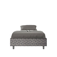 Letto 1 Piazza e Mezzo Sommier 120x200 cm con Rete Azelia Era 09 Blu